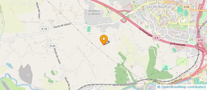 localisation de l'entreprise LES MOULINS DU PRADO à AIX-EN-PROVENCE