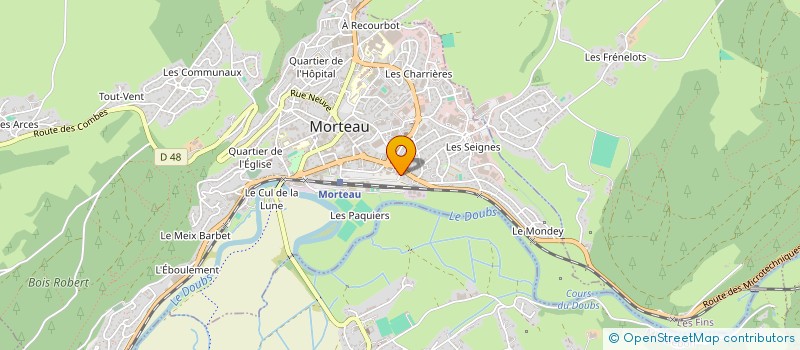 localisation de l'entreprise LES MOUMOUTES  MORTEAU