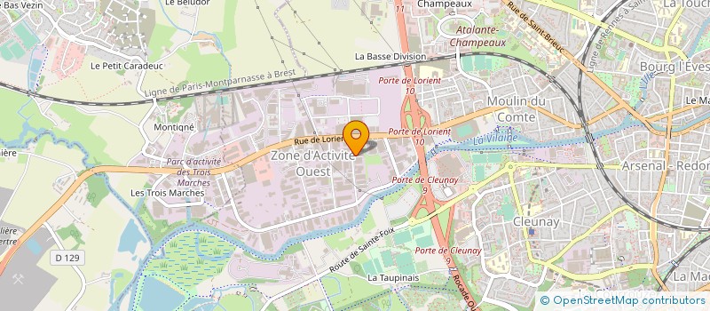 localisation de l'entreprise LES MOUNA à RENNES