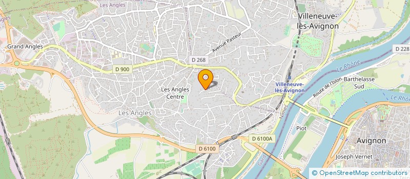 localisation de l'entreprise LES MOURGUETTES  LES ANGLES