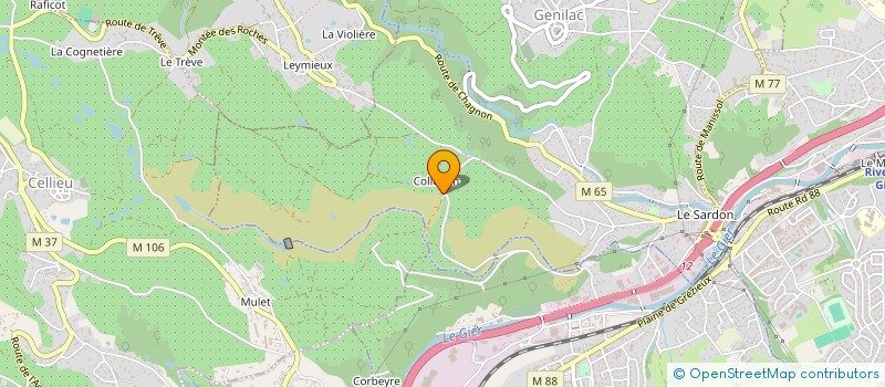 localisation de l'entreprise LES MOURIETS  GENILAC