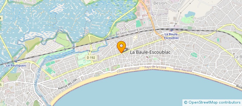 localisation de l'entreprise LES MOUSQUETAIRES  LA BAULE-ESCOUBLAC