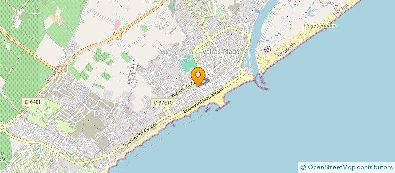 localisation de l'entreprise LES MOUSQUETAIRES DE LA MER  VALRAS-PLAGE