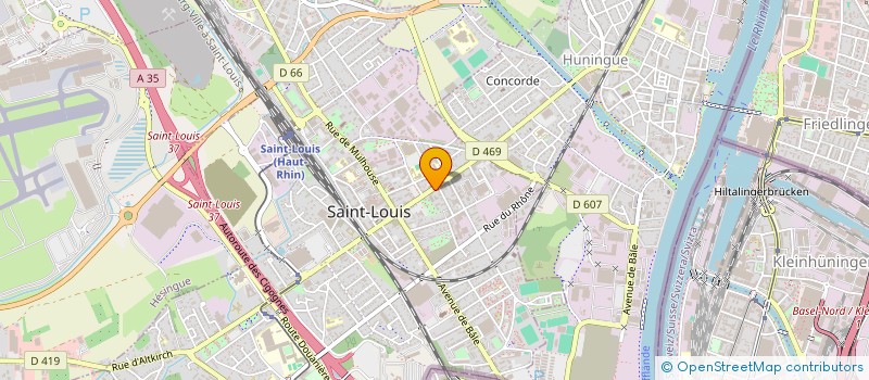 localisation de l'entreprise LES MOUSQUETAIRES DES 3 FRONTIERES à SAINT-LOUIS