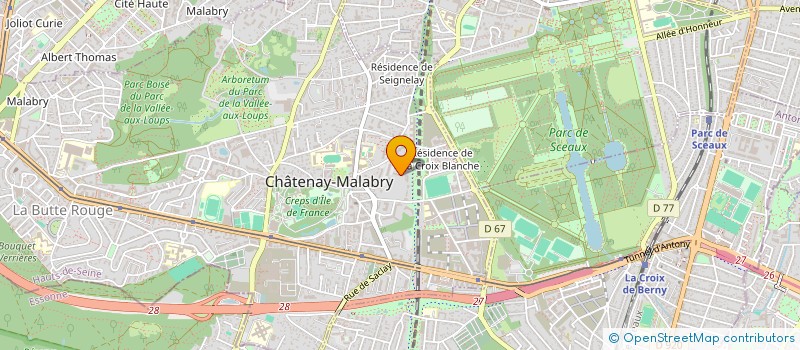 localisation de l'entreprise LES MOUSQUETAIRES FOOT US à CHATENAY-MALABRY