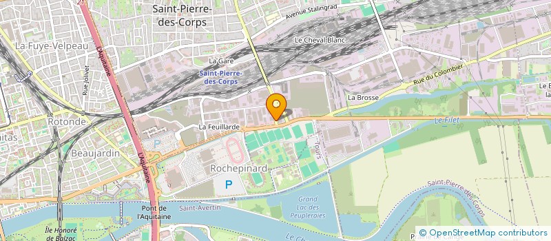 localisation de l'entreprise LES MOUSQUETAIRES HH&VM  SAINT-PIERRE-DES-CORPS