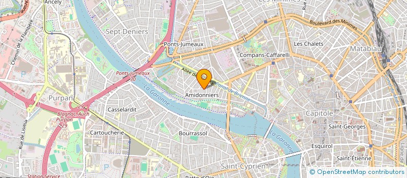 localisation de l'entreprise LES MOUSQUETERRES  TOULOUSE