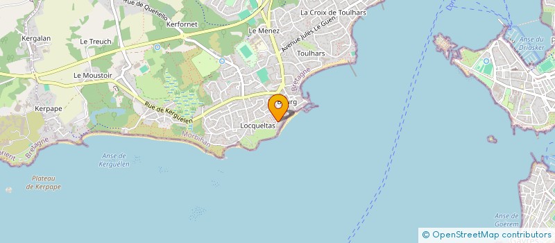 localisation de l'entreprise LES MOUSSAILLONS à LARMOR-PLAGE