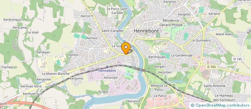 localisation de l'entreprise LES MOUSSAILLONS D'HENNEBONT  HENNEBONT