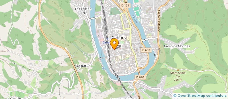 localisation de l'entreprise LES MOUSSAILLONS DE CABESSUT  CAHORS