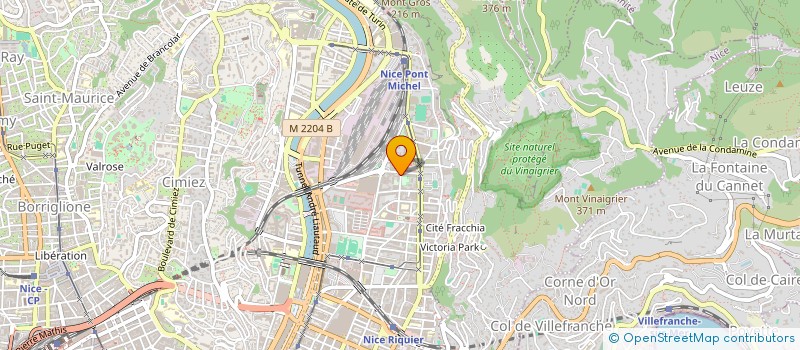 localisation de l'entreprise LES MOUSSAILLONS DES BOIS à NICE