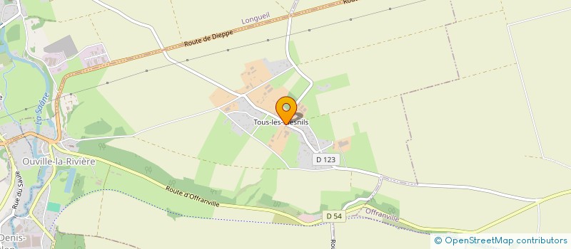 localisation de l'entreprise LES MOUSSEAUX BLEUS  OUVILLE-LA-RIVIERE