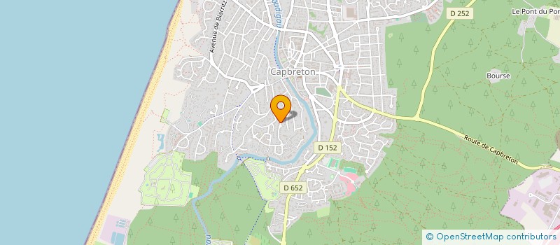 localisation de l'entreprise LES MOUSSES à CAPBRETON