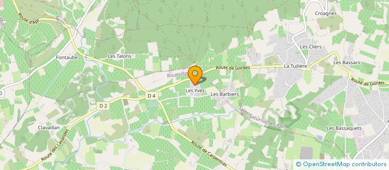 localisation de l'entreprise LES MOUSSES DU LUBERON  ROUSSILLON