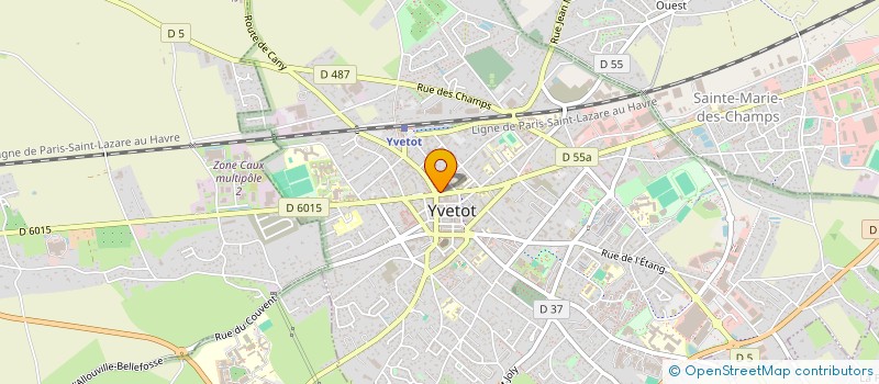 localisation de l'entreprise LES MOUSTACHES NORMANDES  YVETOT