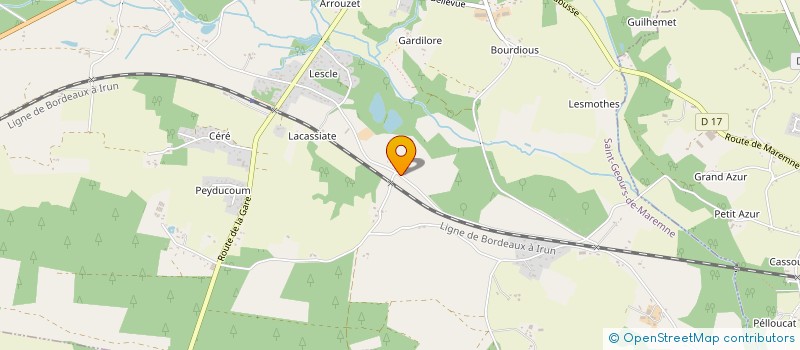localisation de l'entreprise LES MOUSTIC'S à SAINT-GEOURS-DE-MAREMNE