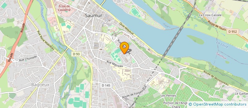 localisation de l'entreprise LES MOUTARDS DU CLOS  SAUMUR