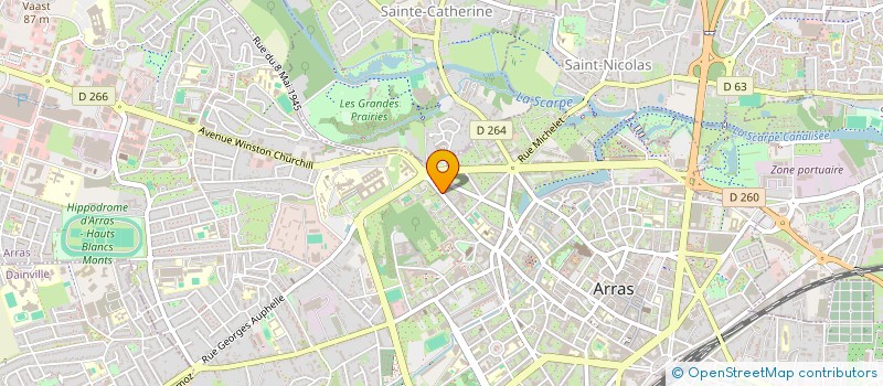 localisation de l'entreprise LES MOUTONS DU DESERT à ARRAS