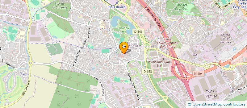 localisation de l'entreprise LES MOUTONS ELECTRIQUES  EVRY-COURCOURONNES