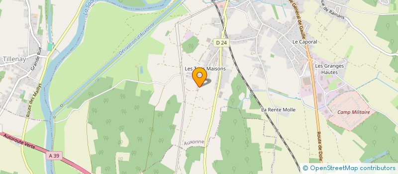 localisation de l'entreprise LES MOUTURATS  AUXONNE