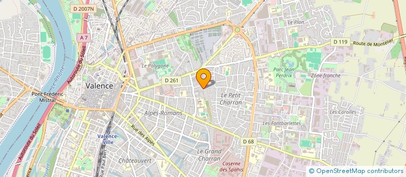 localisation de l'entreprise LES MOYENS DU BORD PROD  VALENCE