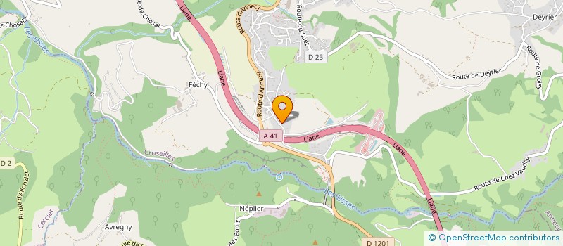 localisation de l'entreprise LES MOYETTES  CRUSEILLES