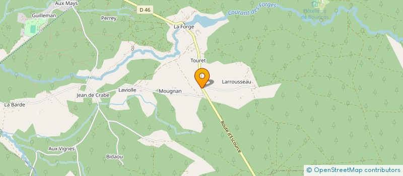 localisation de l'entreprise LES MUFLIERS - GUEULE DE LOUP  PONTENX-LES-FORGES