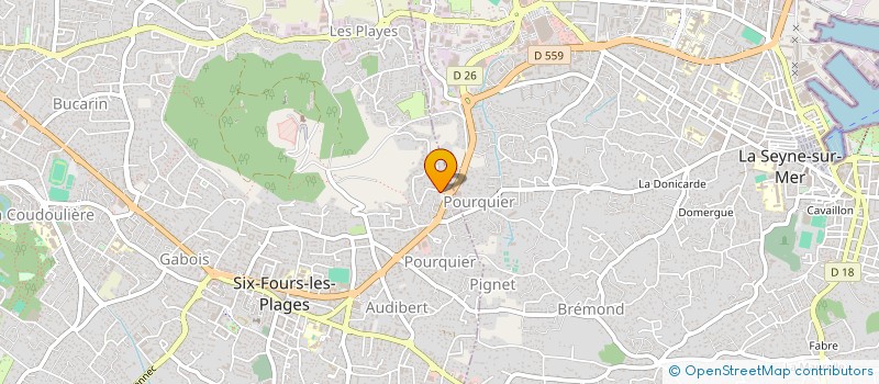 localisation de l'entreprise LES MUGIWARA à SIX-FOURS-LES-PLAGES