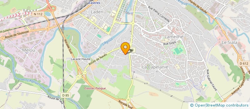 localisation de l'entreprise LES MUGUETS  CASTRES