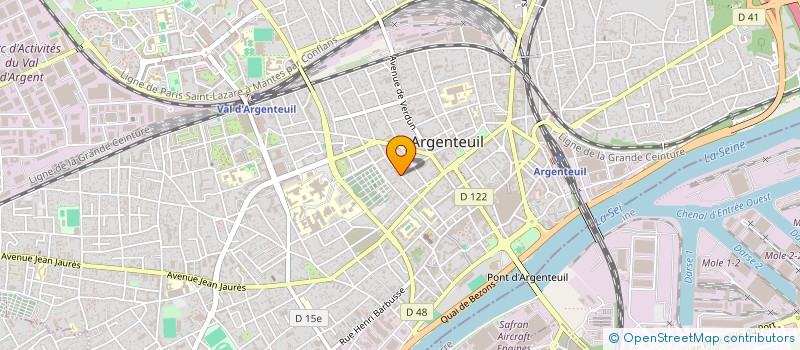 localisation de l'entreprise LES MULTIMAILLES DE PIERRE GHIGHI PARIS  ARGENTEUIL