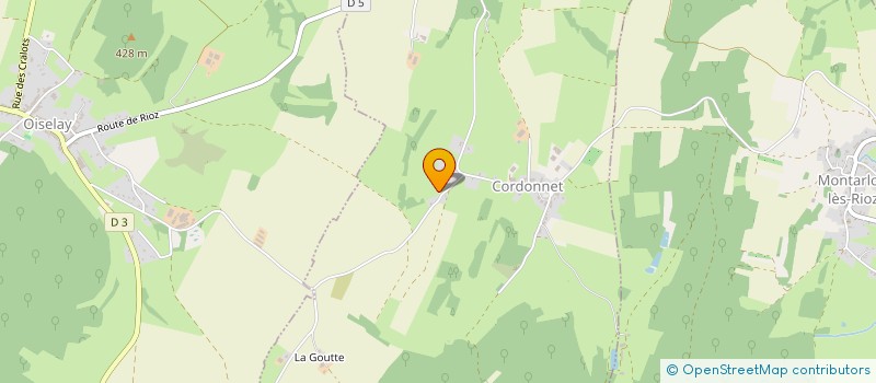 localisation de l'entreprise LES MURAILLES  CORDONNET