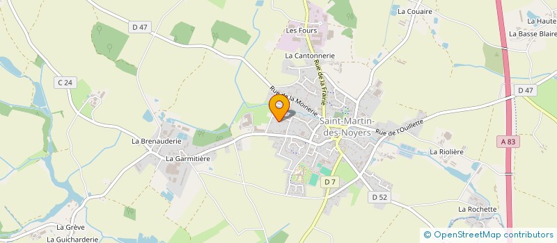 localisation de l'entreprise LES MURAILLES à L' OIE