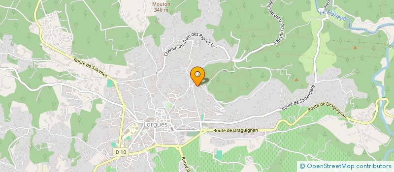 localisation de l'entreprise LES MURAILLES DE PROVENCE  LORGUES