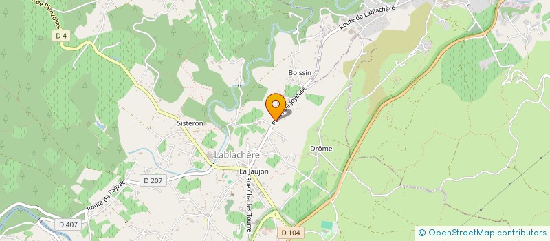 localisation de l'entreprise LES MURES  LABLACHERE