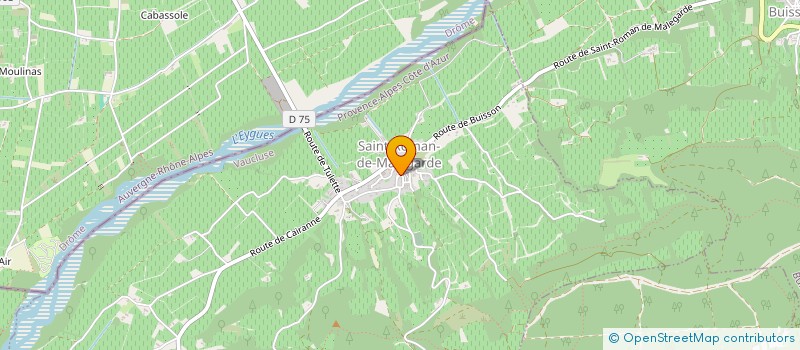 localisation de l'entreprise LES MURES DE MONTUEUIL  SAINT-ROMAN-DE-MALEGARDE