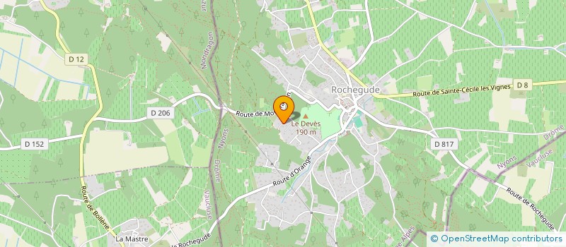 localisation de l'entreprise LES MURES DE SAINT PIERRE  ROCHEGUDE