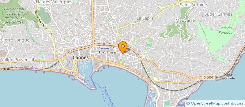 localisation de l'entreprise LES MURIERS à CANNES