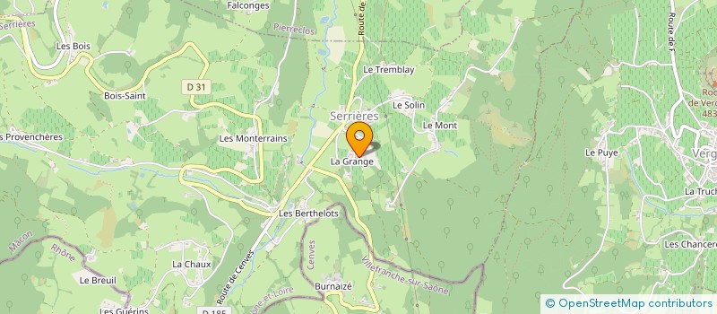 localisation de l'entreprise LES MURIERS  SERRIERES