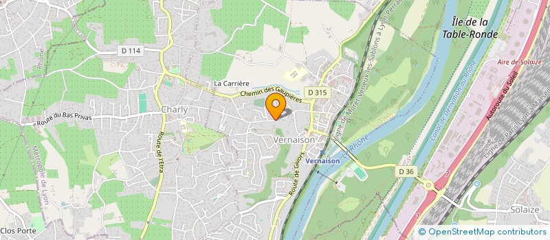 localisation de l'entreprise LES MURIERS  VERNAISON