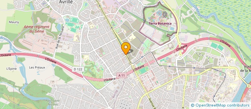 localisation de l'entreprise LES MURIERS à AVRILLE