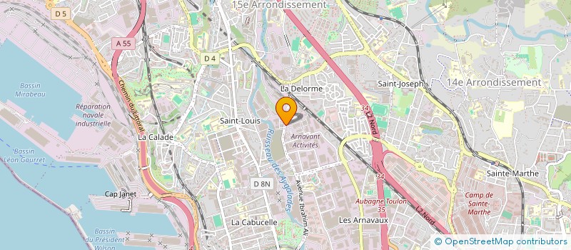 localisation de l'entreprise LES MURIERS à MARSEILLE 15EME