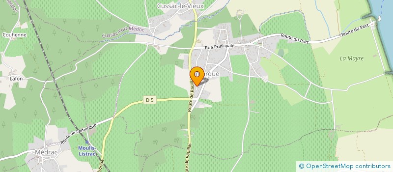 localisation de l'entreprise LES MURIERS  LAMARQUE