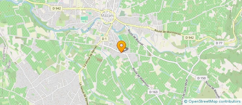 localisation de l'entreprise LES MURIERS  MAZAN