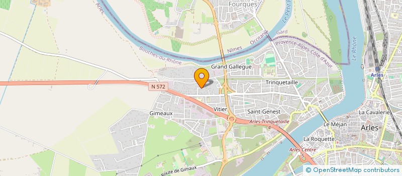 localisation de l'entreprise LES MURIERS à ARLES