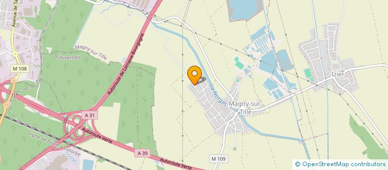 localisation de l'entreprise LES MURIERS  MAGNY-SUR-TILLE