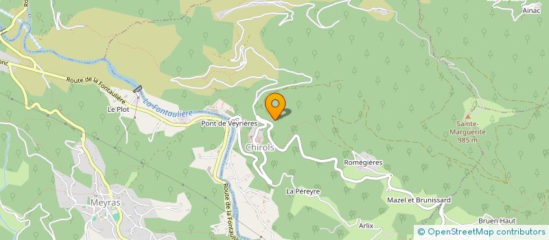 localisation de l'entreprise LES MURIERS  CHIROLS