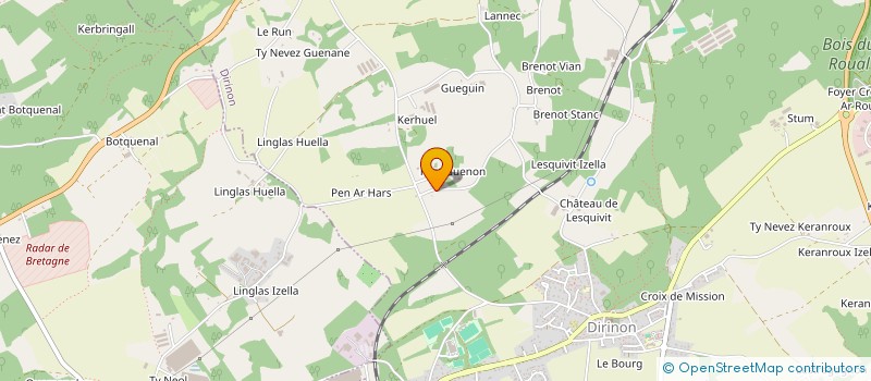 localisation de l'entreprise LES MURIERS  DIRINON