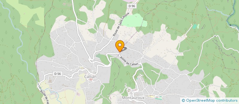 localisation de l'entreprise LES MURIERS  MONTAUROUX