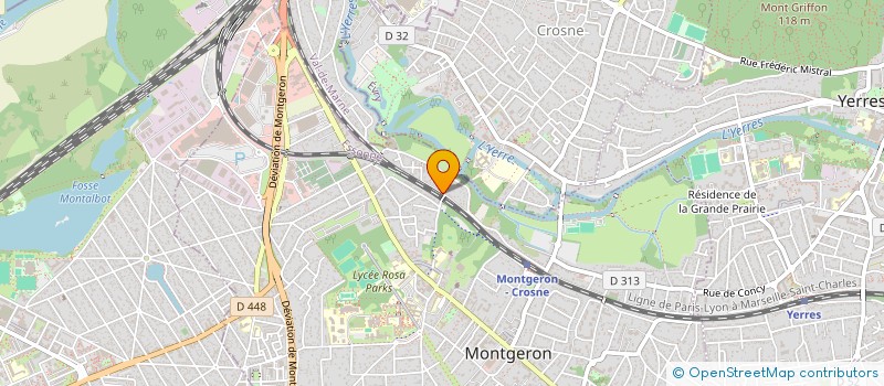 localisation de l'entreprise LES MURIERS  MONTGERON