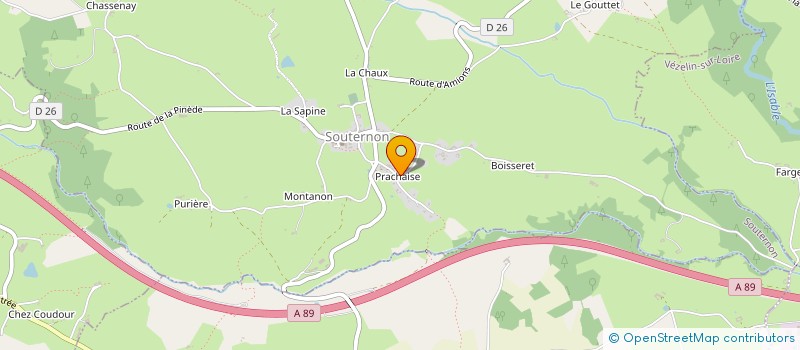 localisation de l'entreprise LES MURIERS  SOUTERNON